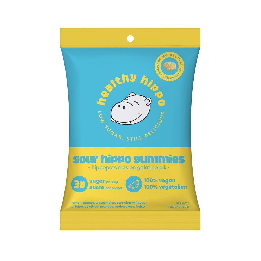 Monk Fruit Sweetened Gummies - Sour Hippo