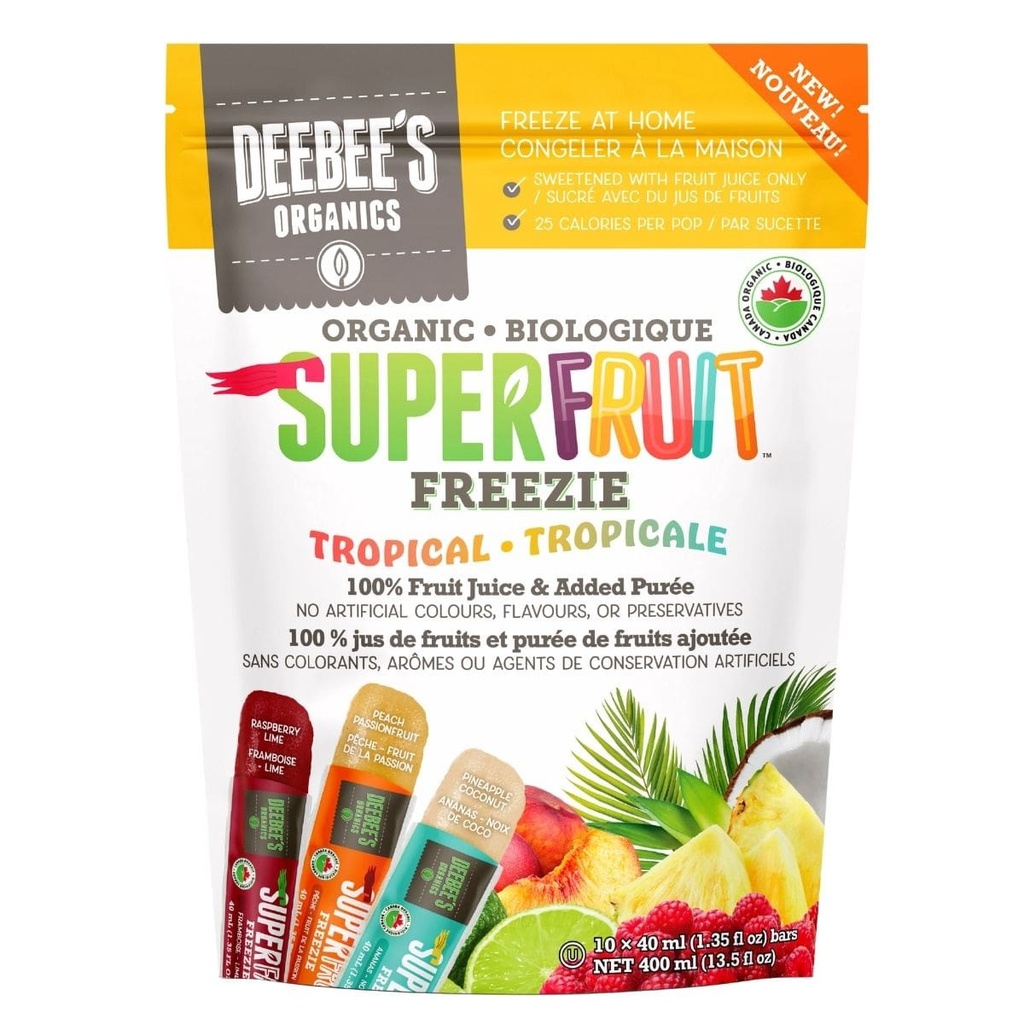 Organic Superfruit Freezies - Tropical