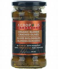 Blonde Cracked Olives with Rosemary Organic