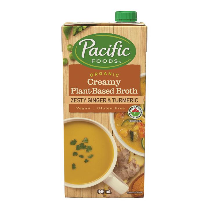 Creamy Plant-Based Broth - Zesty Ginger &amp; Turmeric