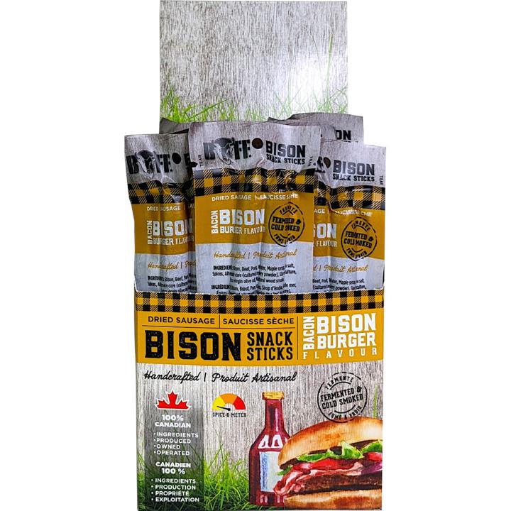 Bacon Burger Bison Sticks