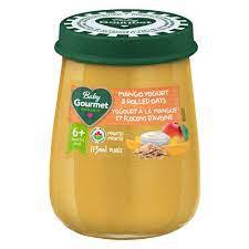 Mango Yogurt &amp; Rolled Oats Baby Food