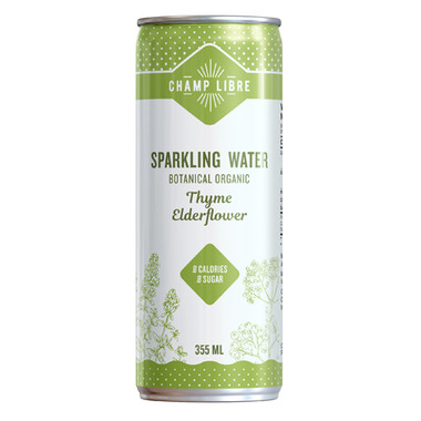 Elderflower and Thyme Sparkling Botanical Water