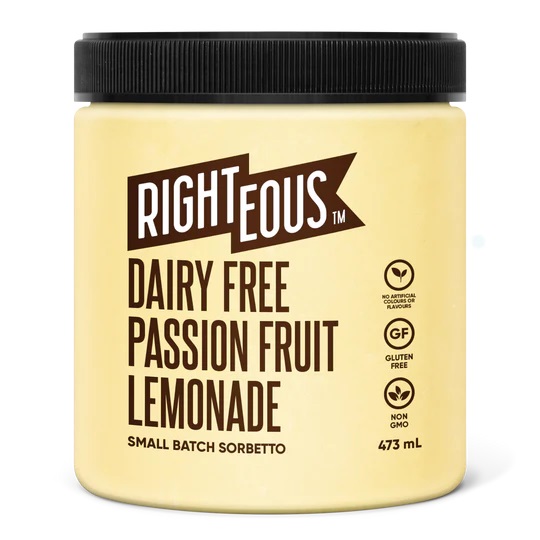 Dairy-Free Passion Fruit Lemonade Sorbetto