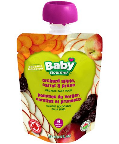 Organic Baby Food - Orchard Apple, Carrot &amp; Prune 6+ months