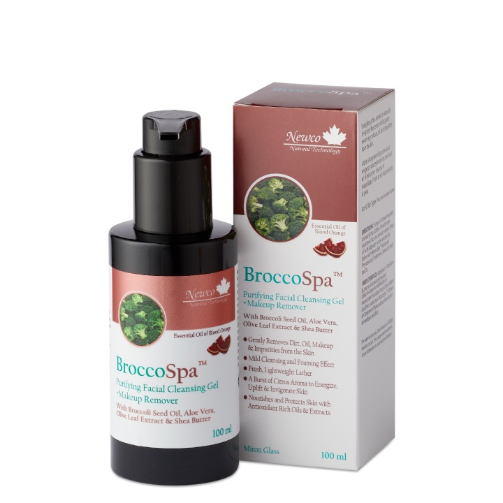 BroccoSpa Purifying Facial Cleansing Gel &amp; Makeup Remover