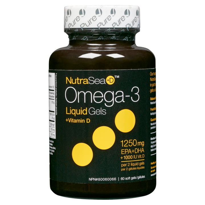 Omega-3 - Mint 1,000 IU Vit D, 1,250 mg EPA + DHA